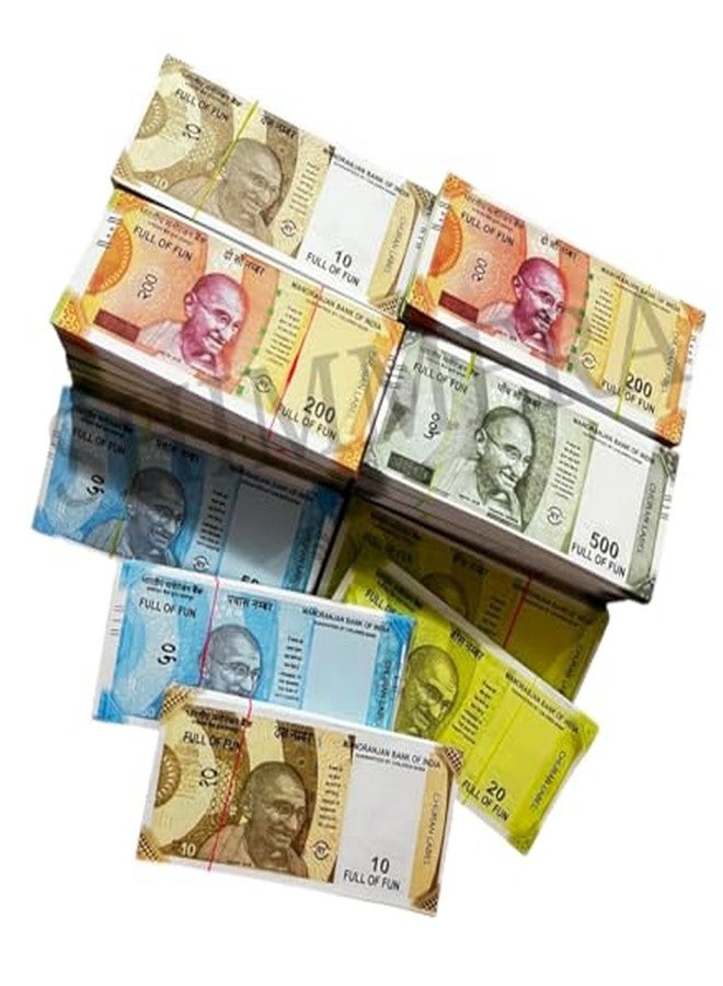 SHIMMERA Dummy Currency Notes | Fake Indian Money for Kids (600 Notes) | Pretend Play, Education, Toy Cash Set - Image 5